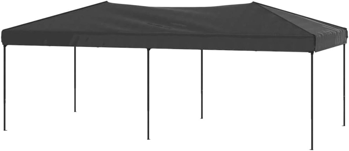 Klap Tarp - Feest Tarp - Buitenfeestjes Organiseren - Waterafstotend Doek - 3x6 Meter - Antraciet
