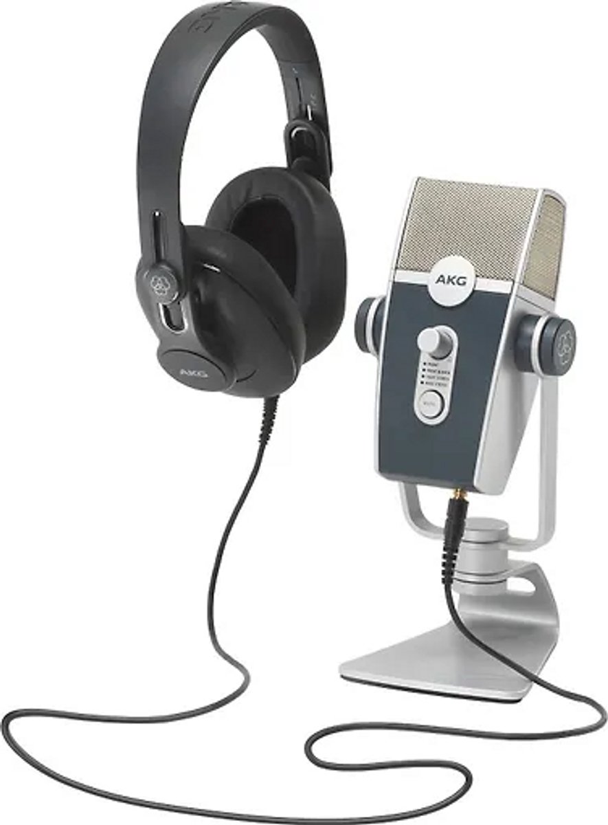 AKG Podcaster Essentials - Podcast Bundle - Lyra USB Microfoon - K371 Hoofdtelefoon - Audio Productie Kit