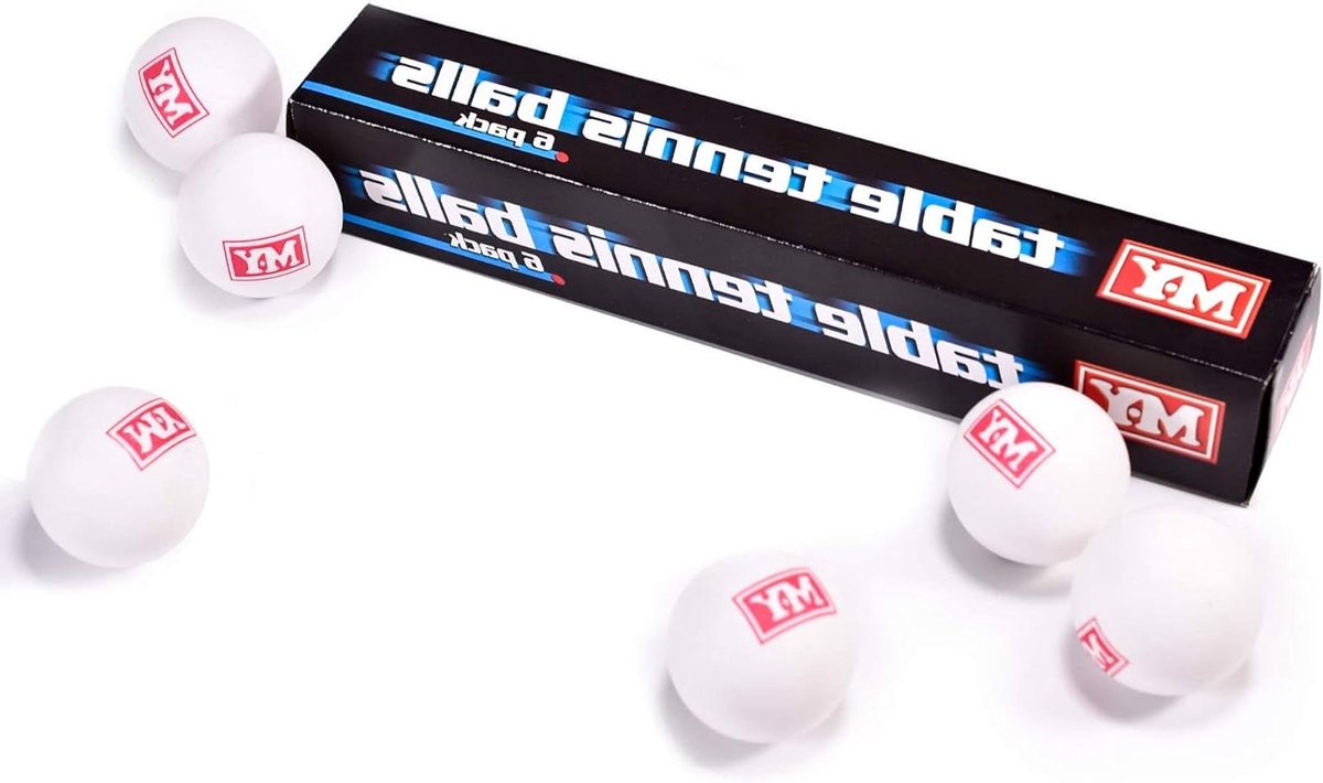 Tafeltennis Ballen - Balletjes Set - Sport Spelen - Acrylonitrilbutadieenstyreen Materiaal - 6 Stuks - Wit