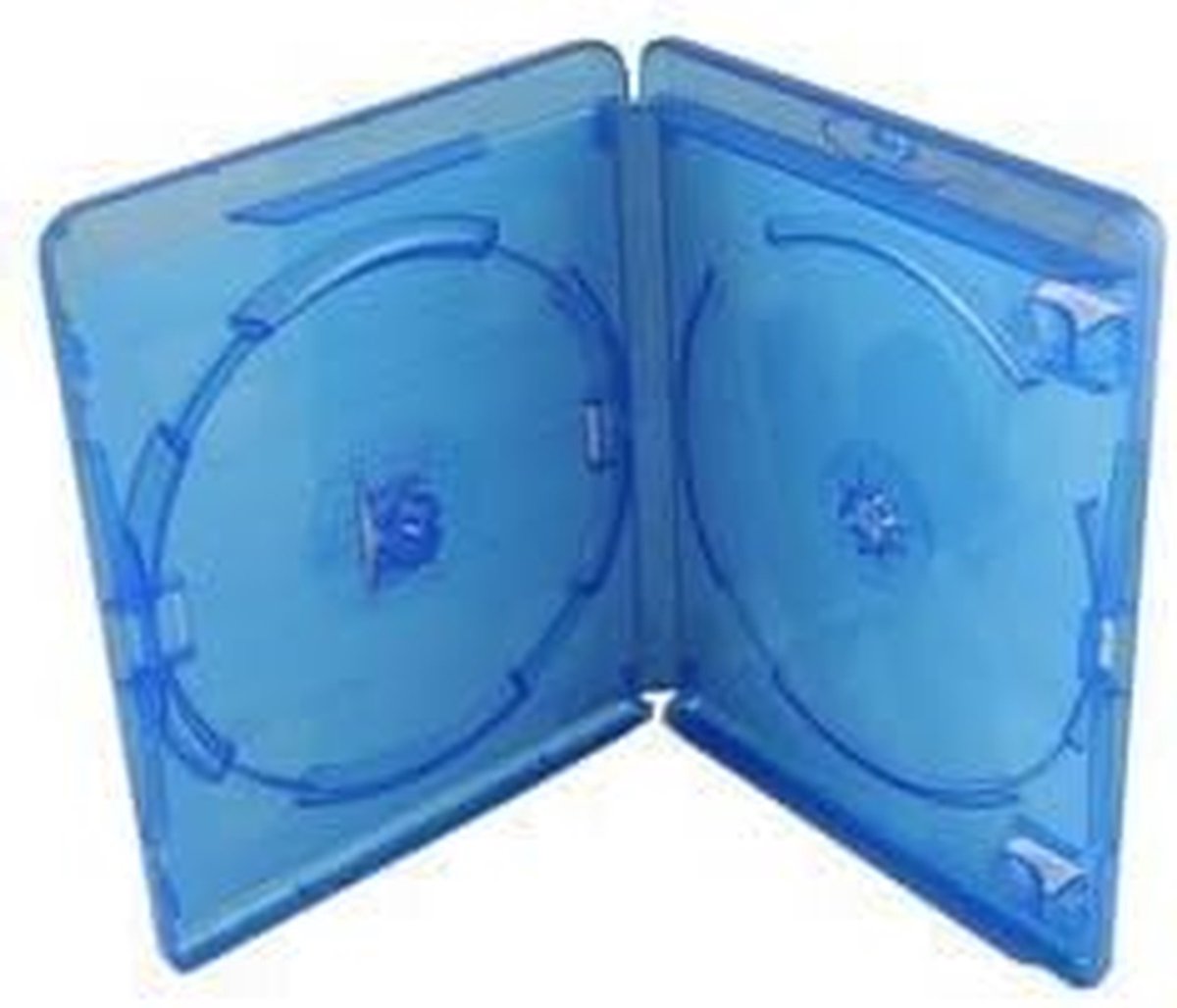 Dubbele Blu Ray Case - Vervangende Hoes - Opslag Media - Disc Past Naast Elkaar - 15mm Rug - Transparant