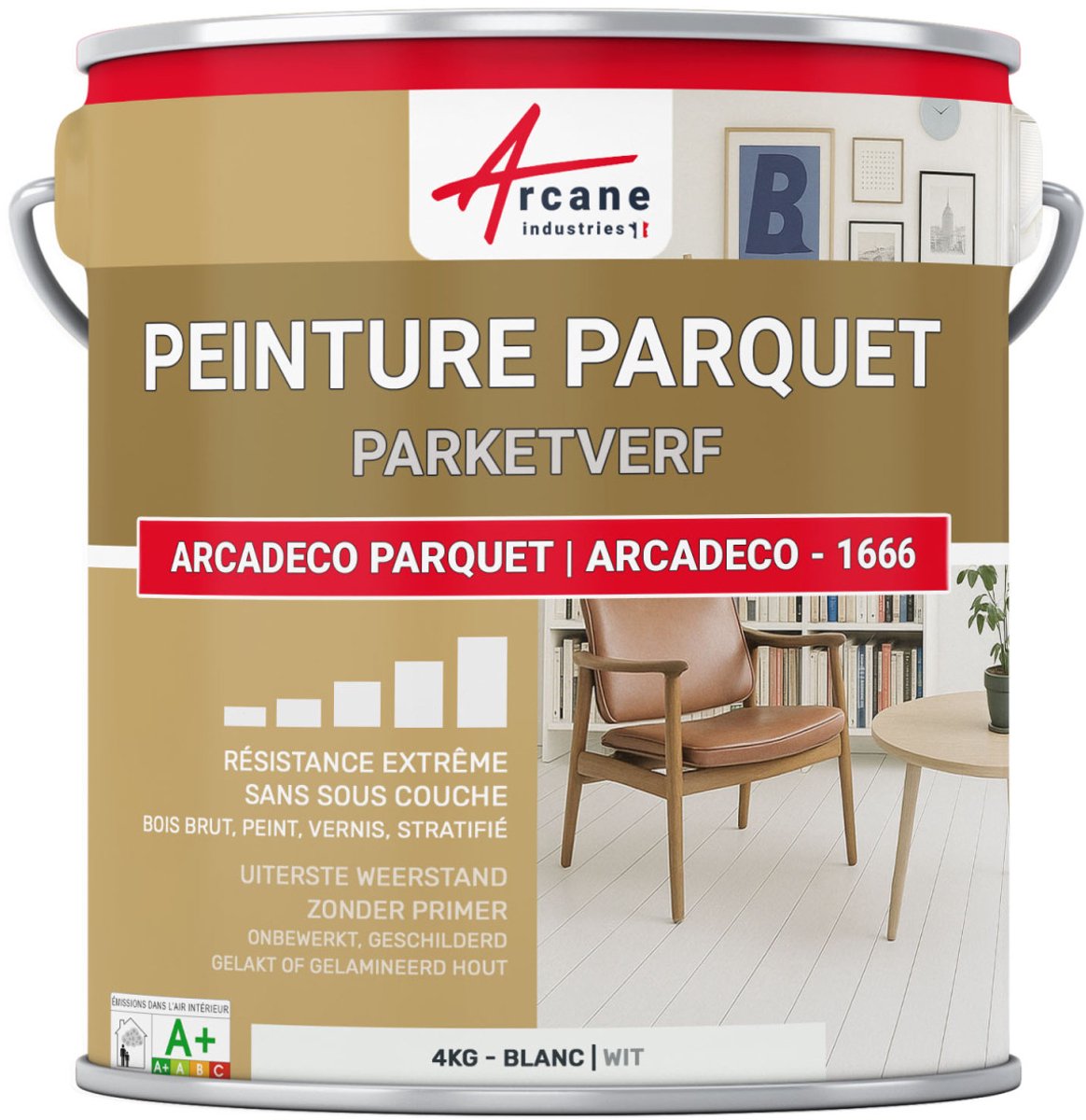 Houten parketverf, laminaatvloer: ARCADECO PARQUET