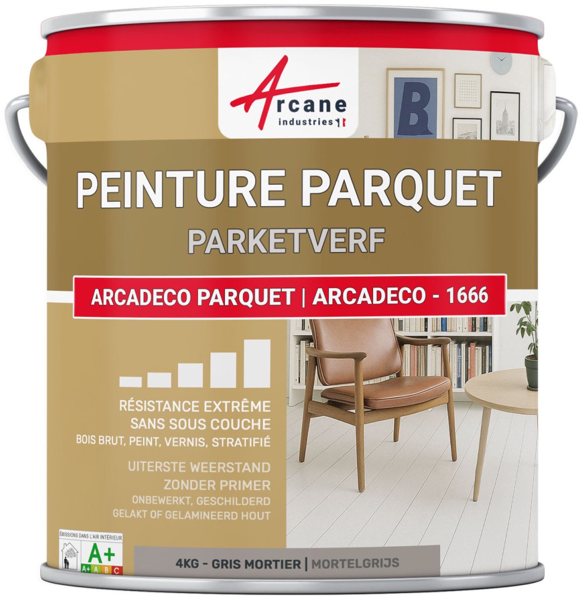 Houten parketverf, laminaatvloer: ARCADECO PARQUET