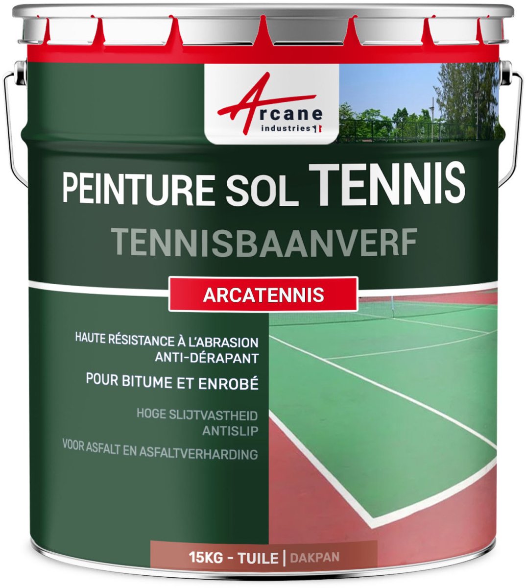 Antislip verf voor tennisbaan - ARCATENNIS