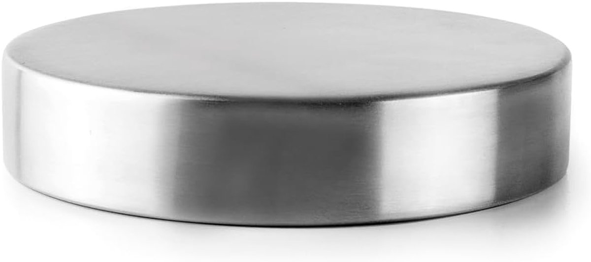 Ronde koelplaat - Koelonderzetter - Levensmiddelen koel houden - Roestvrij staal - 95 cm - Zilver