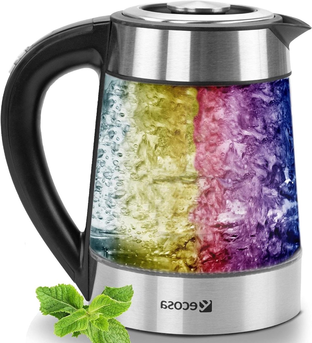 Glazen Waterkoker - Temperatuurkoker Ketel - Thee Zetten - Temperatuurregeling - 17 Liter - Zwart