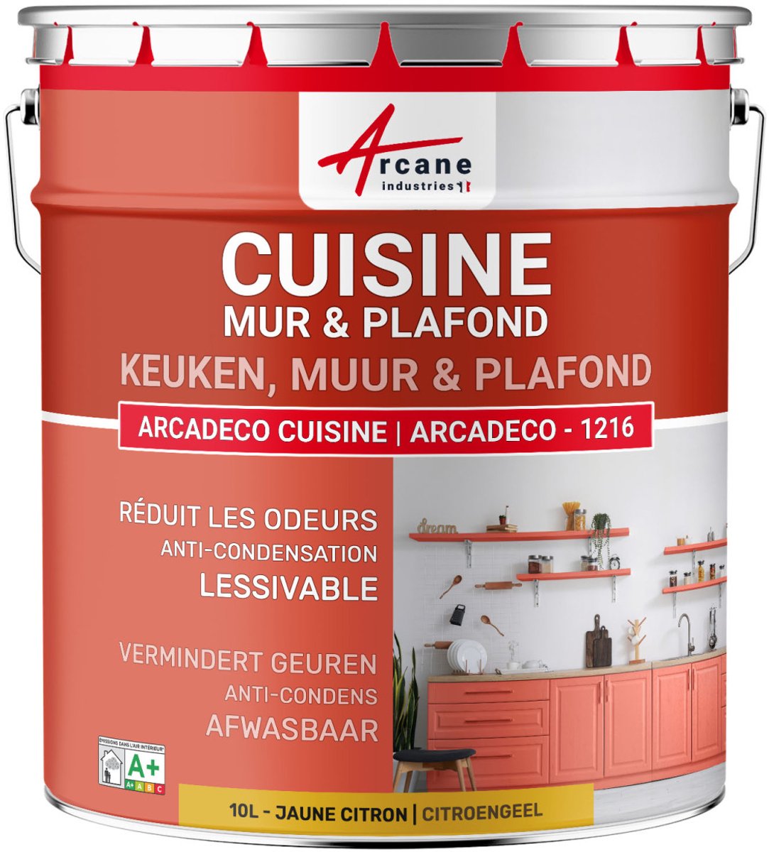 Wasbare keukenverf, muur en plafond: ARCADECO - 1216