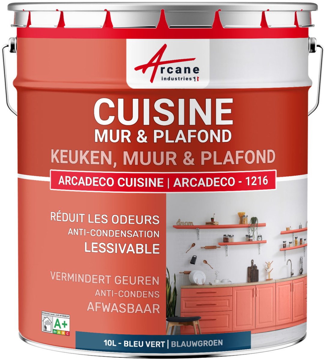 Wasbare keukenverf, muur en plafond: ARCADECO - 1216