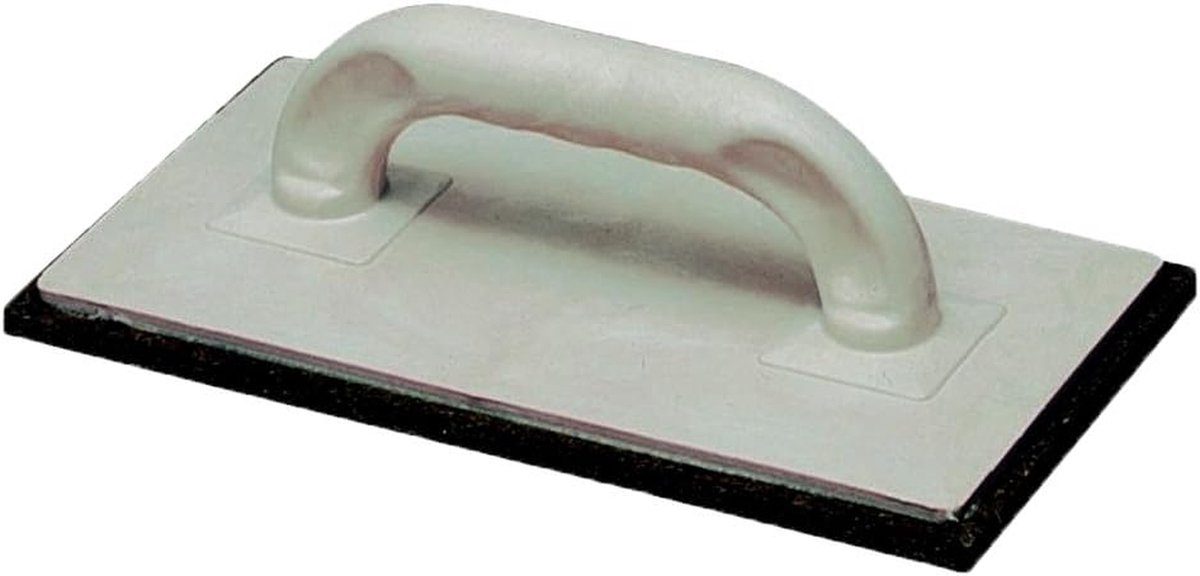 Raspplank Kunststof - Viltplank Afvlakker - Vloeren Egaliseren - Wrijvingsvast Materiaal - 14 x 28 x 1 cm - Wit/Rood