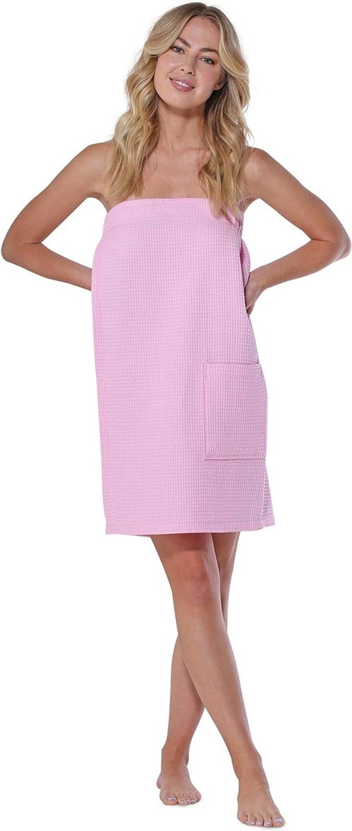 Badjas Wafel - Kimono Dames - Ontspannen Thuis - Lichtgewicht Materiaal - Knie Lengte - Turkoois