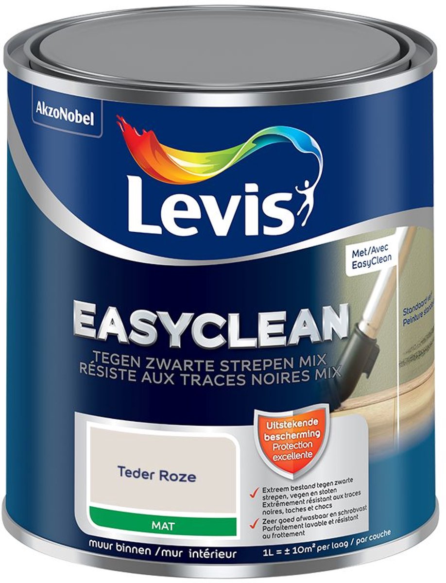 Levis - Easyclean Tegen Zwarte Strepen Mix - Teder Roze - Mengverf - 1 L