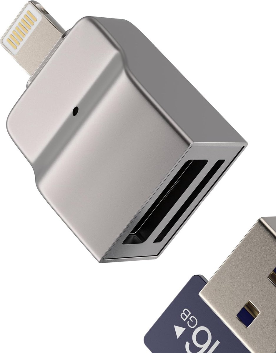 USB-adapter kaartlezer OTG 3.0 voor Micro SD, iPhone, iPad en mobiele apparaten - Snelle gegevensoverdracht en handige aansluiting