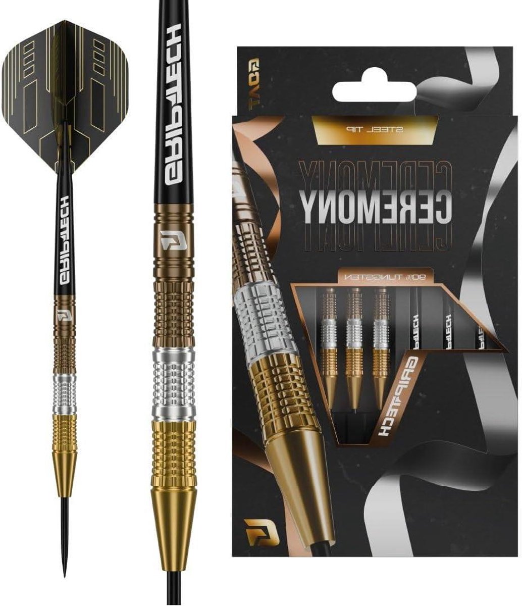 Steeldarts - Dartpijlen Set - Darten - 90% Tungsten - 24 Gram - Goud/Zilver/Brons