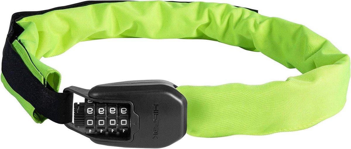 Kettingslot - Fietsketting Cijferslot - Fiets Beveiligen - Op Heupen Draagbaar - 75 cm - Neon Geel