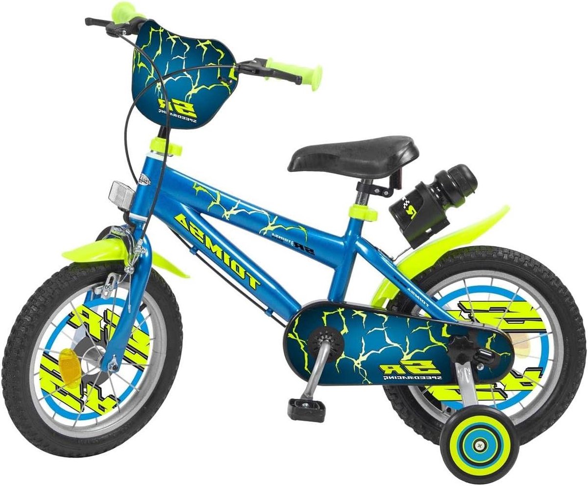 Kinderfiets - Loopfiets - Leren Fietsen - Met Spaken - 14 inch - Blauw