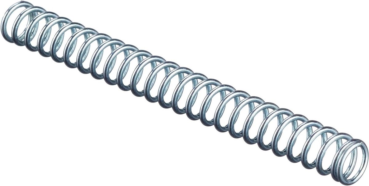 Set van 6 Drukveren - Verzinkt Staal - 60mm Lengte - 4kg Belasting