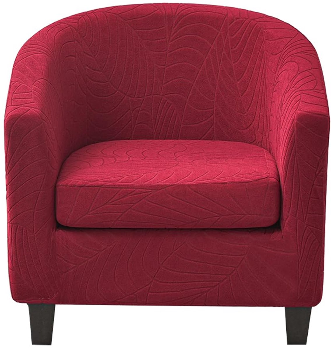 Fauteuilhoes, stretch, stoelbeschermer, 2 stuks, stoelhoes, stretch stoelhoes voor Tullsta-stoel, cocktailstoel, beschermhoezen, wijnrood