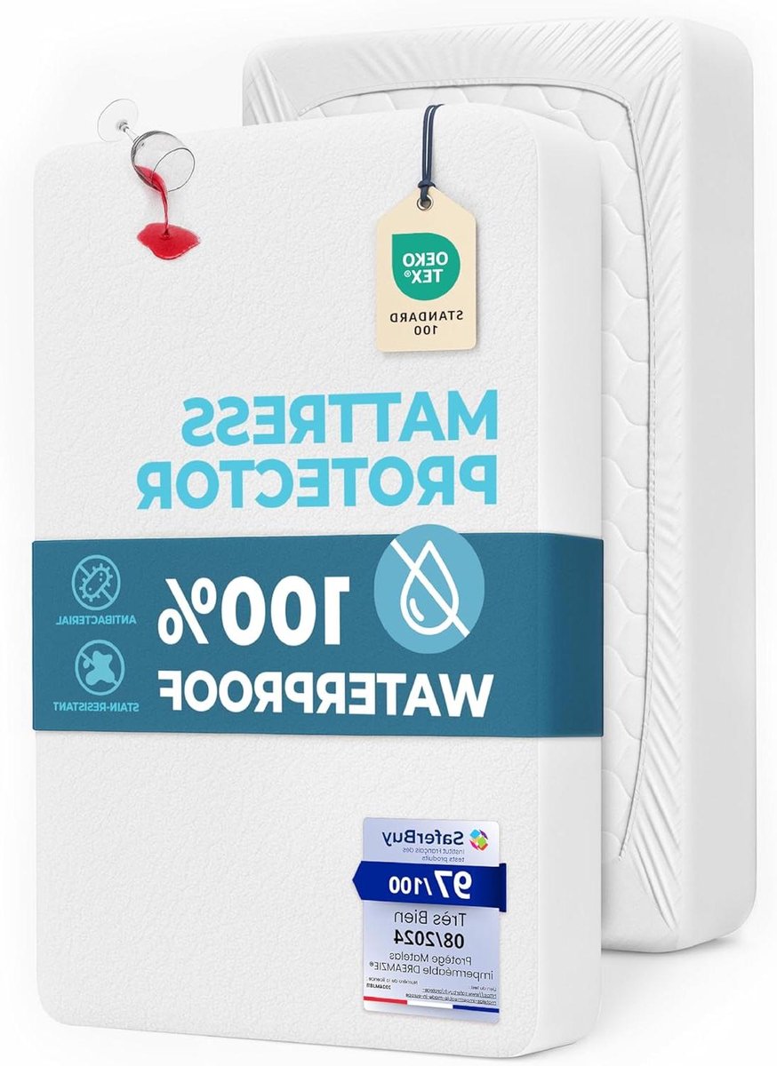 Waterdichte Matrasbeschermer 180 x 200 cm - Ademend, Hypoallergeen, Anti-Mijt en Anti-Schimmel