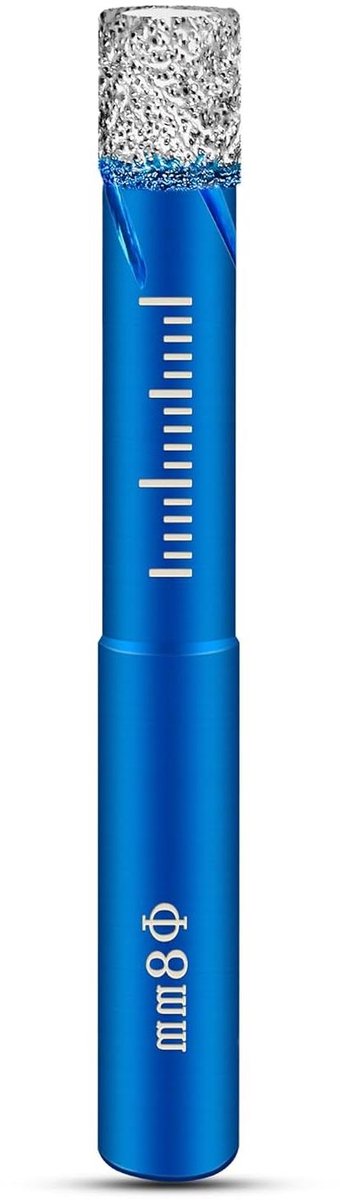 Diamanttegelboor - Gatzagen boorkroon - Tegels boren - Vacuüm gelast diamant - 8 mm - Zilver