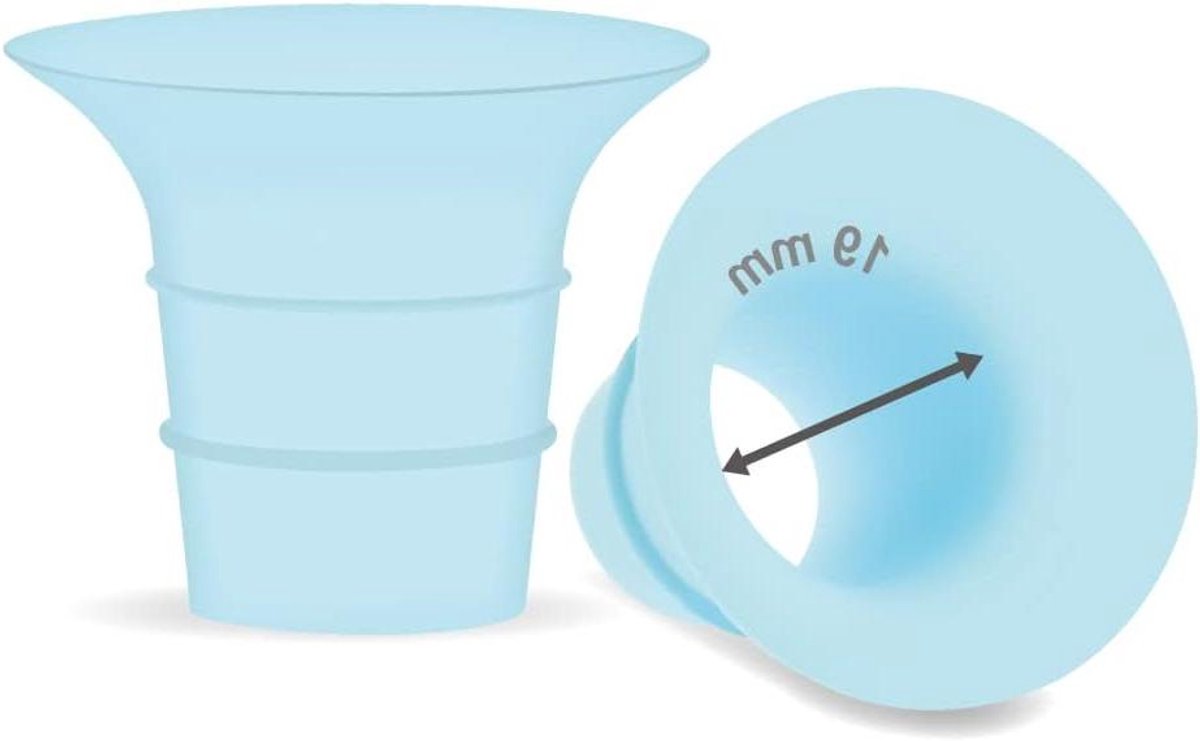Flens Inzetstukken - Borstkolf Verkleiner - Comfortabel Kolven - Past in 24mm - 19 mm - Transparant