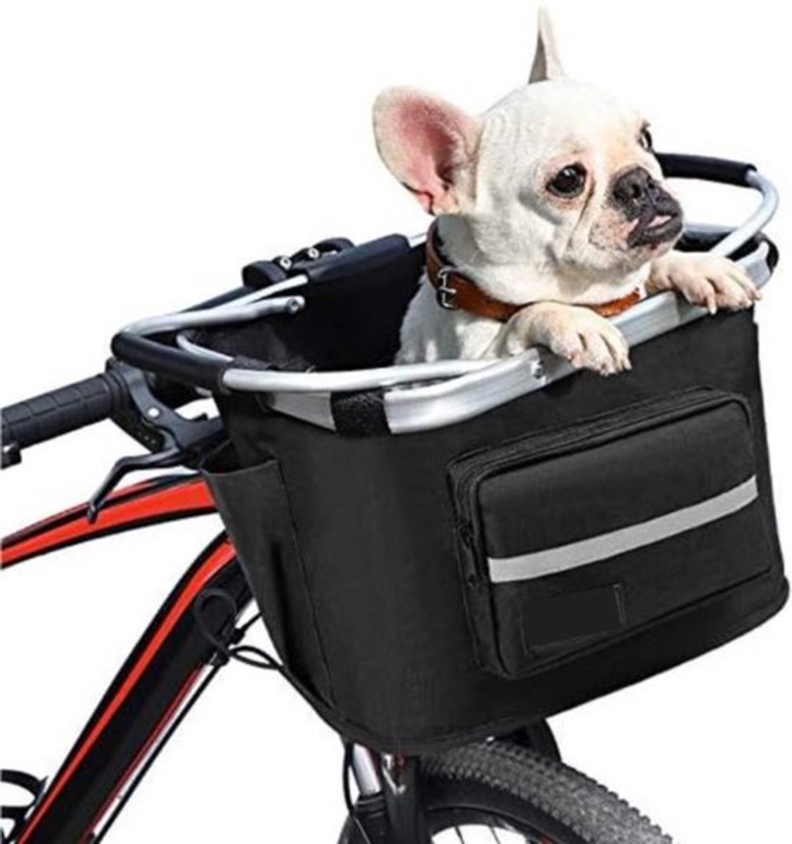 Fietsmand Voor Hond - Hondenmand Fiets - Mand Voorop Met Draagcomfort
