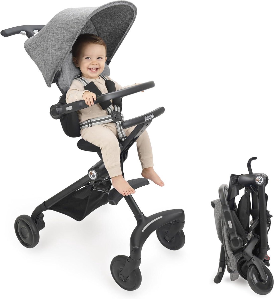 Baby Buggy - Kinderwagen Reisbuggy - Reizen en Dagelijks Gebruik - Compact Opvouwbaar - 55.5 x 26.5 x 43 cm