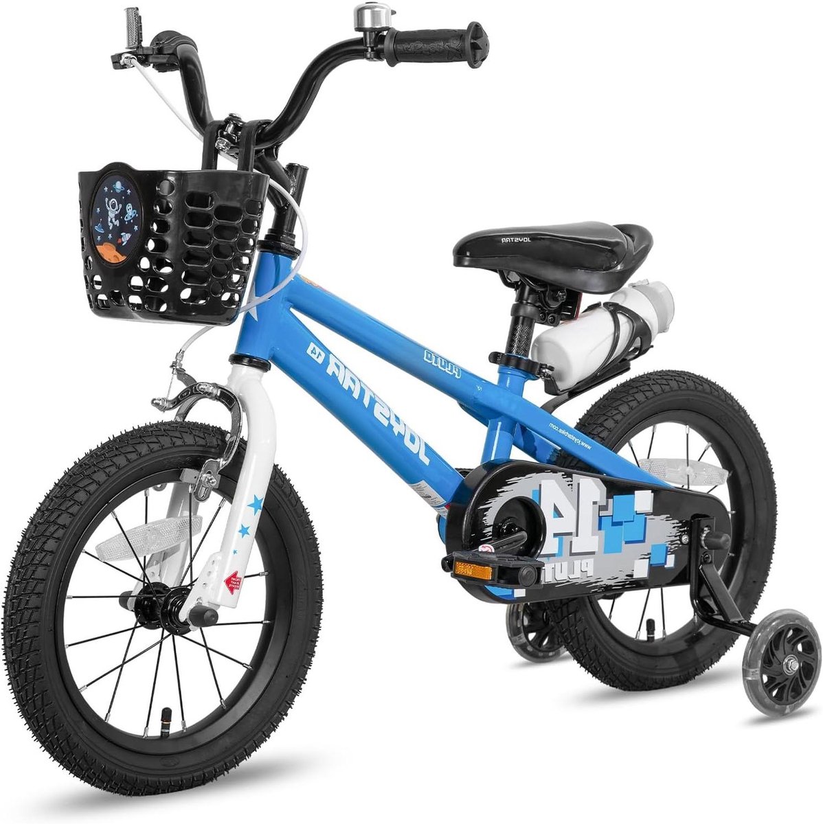 Kinderfiets - Jongensfiets Meisjesfiets - Leren Fietsen - Met Zijwieltjes - 12 Inch - Blauw