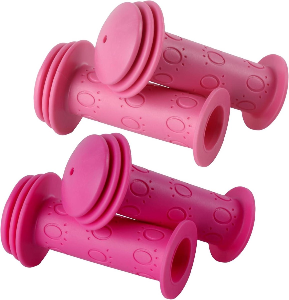 Fietsstuur Handvatten - Kinderstuur Handvatten - Veilig Fietsen - Ergonomisch Ontwerp - 22mm - Rood en Roze