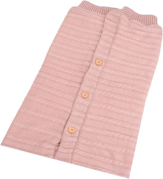Baby Voetenzak - Baby Slaapzak - Baby Warm Houden - Zacht Sherpa Voering - 0-6 Maanden - Roze — afbeelding 5