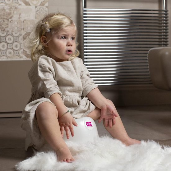 Potty Training Toilet - Kinder Potty - Baby Zindelijkheid - Ergonomische Zitting - 35 x 26 cm - Grijs — afbeelding 4