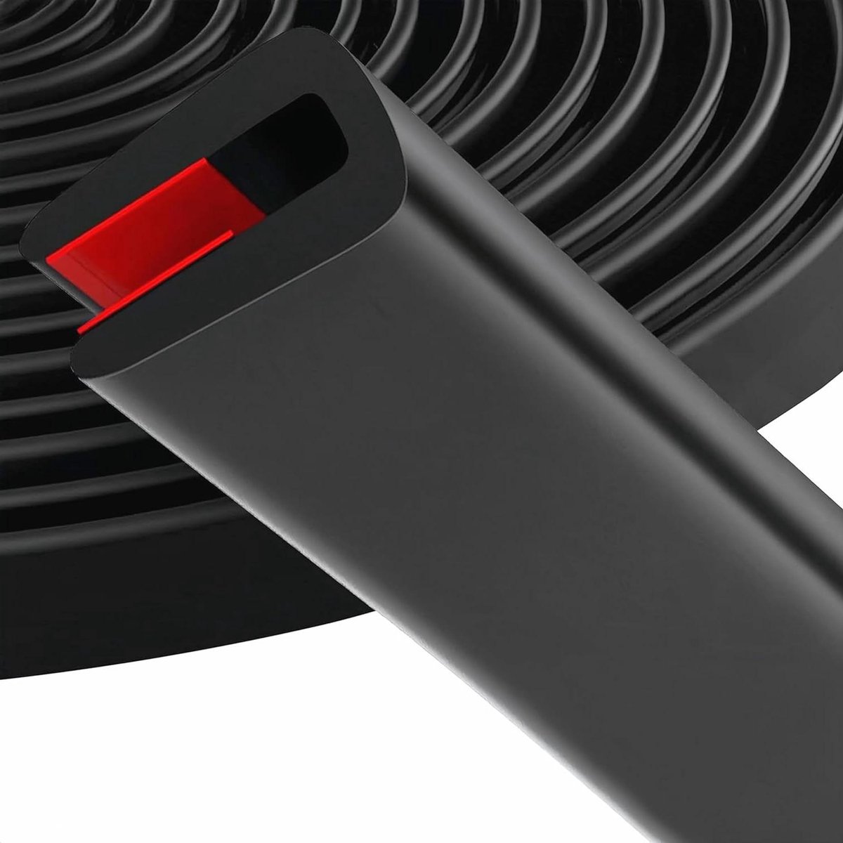 Rubberen Randbescherming - Profielstrip Afdichtingstrip - Scherpe Randen Beveiligen - Zelfklevend EPDM Profiel - 6 mm x 6 m - Zwart