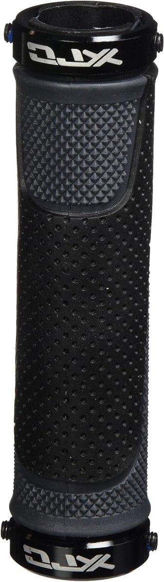 Fietsstuur Handvatten - Stuurhandvatten Grips - Comfortabel Fietsen - 2-Componenten Materiaal - 130 mm - Zwart Grijs