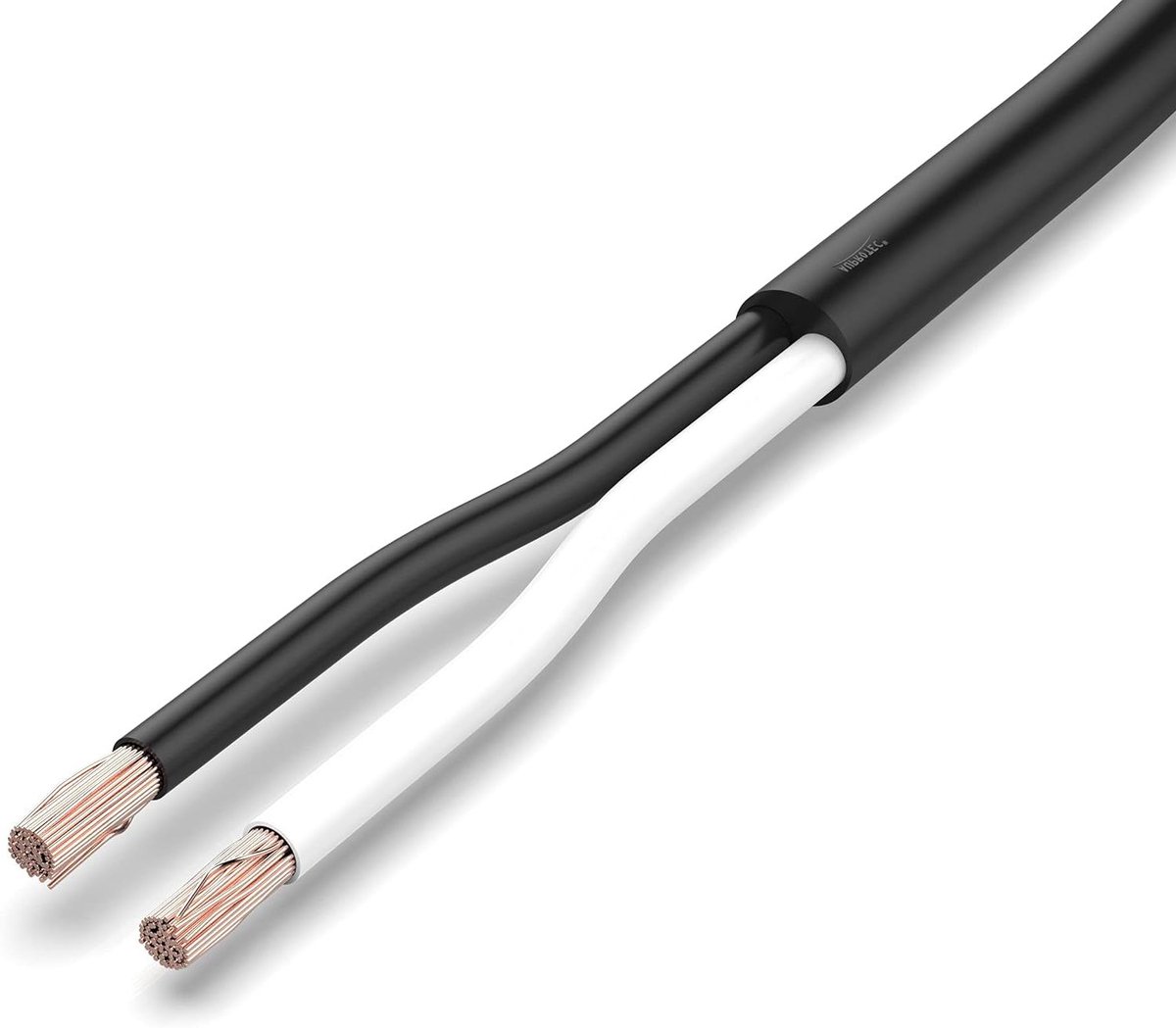 Voertuigkabel - Elektrische leiding - Bedrading aanleggen - Ruimtebesparend ontwerp - 2x075 mm² - Zwart