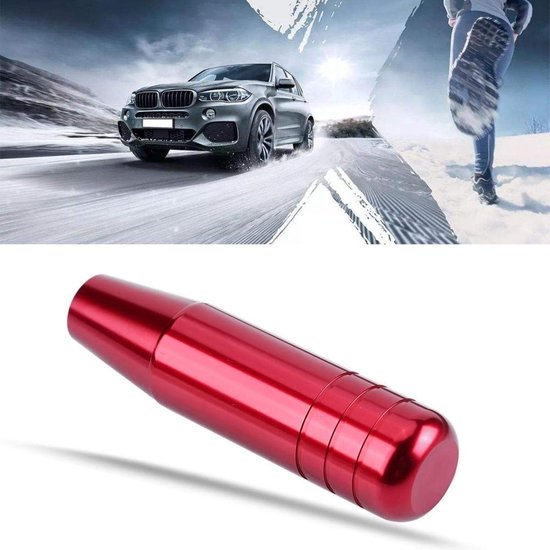 Versnellingspook Auto - Schakelknop Pook - Auto Interieur Opwaarderen - Aluminiumlegering Materiaal - 13 cm - Rood — afbeelding 2
