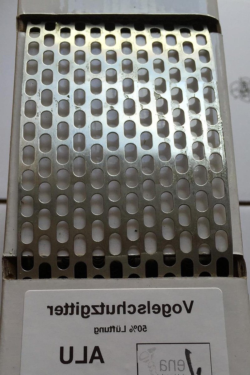 Vogelbeschermingsrooster - Ventilatierooster - Huis Beschermen - Aluminium Materiaal - 50 mm - Zilver