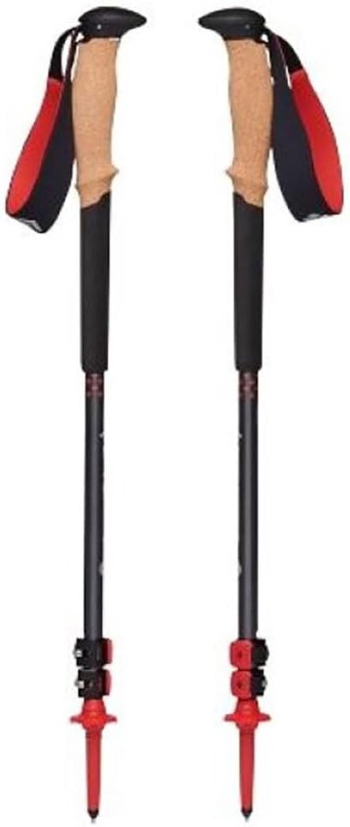 Trekking Stokken - Wandelstokken - Buiten Wandelen - Verstelbare Lengte - 63 cm - Houtskool