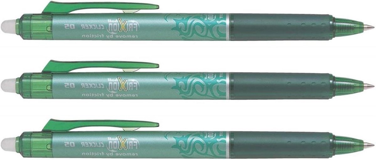 Rollerbalpen Set - Intrekbare Pen - Dagelijks Schrijven - Thermogevoelige Inkt - 0.50 mm Punt - Groen