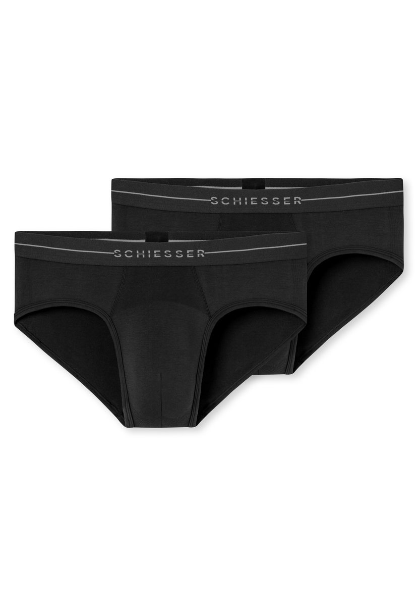 Schiesser 2PACK Rio-Slip Cotton Flex - Heren - Onderbroek zwart
