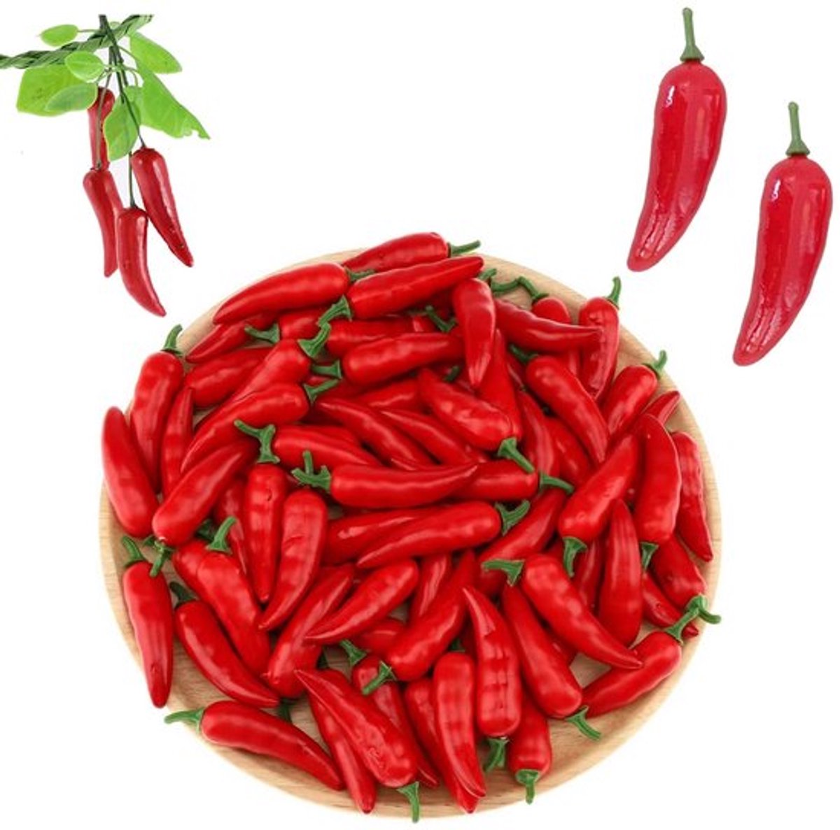 Store_7 - Kunstchili - Decoratie voor de keuken - Rood