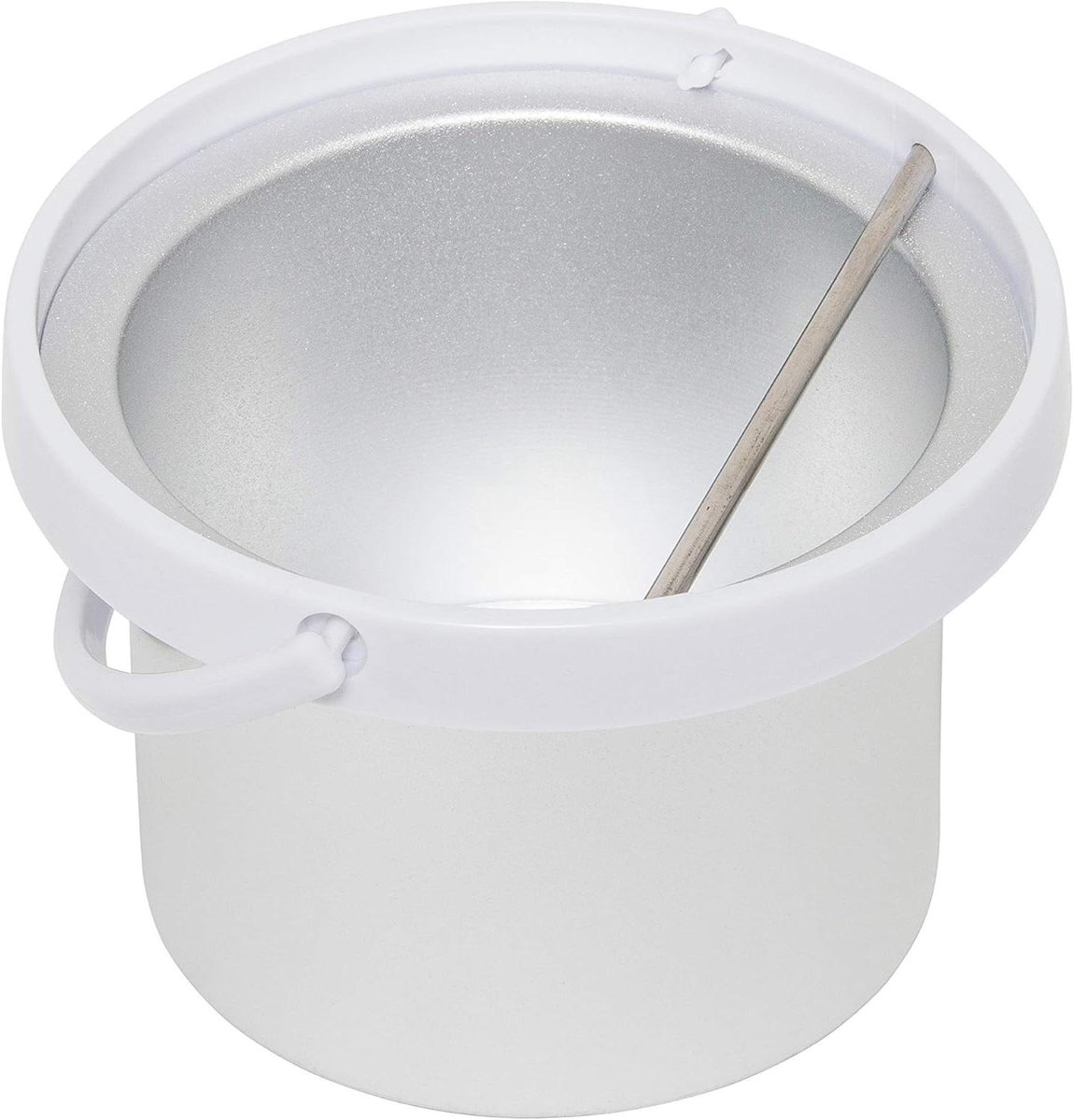Binnenemmer Wax Heater - Wax Pot - Ontharen - Met Schraperstang - 500cc - Zilver