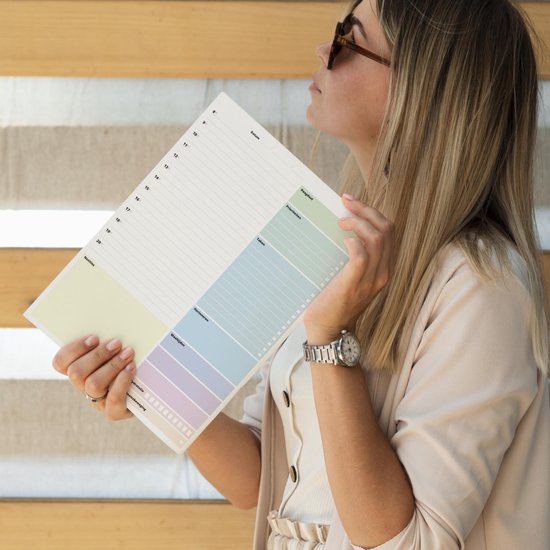 A4 Blok - Dagelijkse Planner voor 52 Dagen - Ongedateerde Agenda met To-do Lijst & Prioriteiten - Made in Europe - Plasticvrij - Plan je Succes! — afbeelding 5