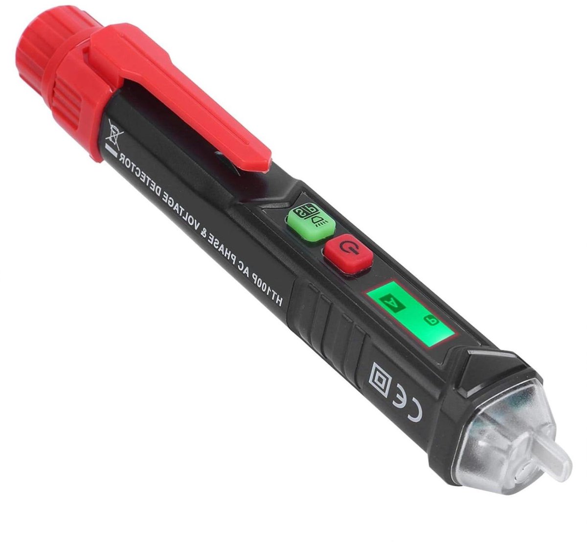 Spanningstester Pen - Elektrische Detector - Veilig Elektra Testen - Contactloos Dubbel Bereik - 12V-1000V - Zwart