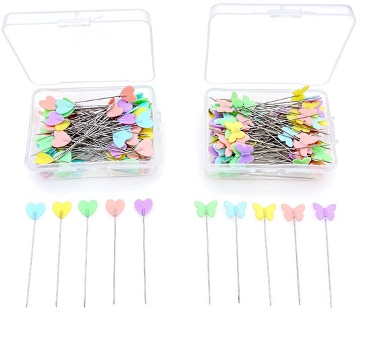 By shayne - Scherpe dressmaking pinnen - 200 stuks - Lange platte