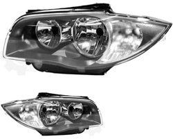 Koplamp Set - Autolampen - Auto Verlichting - Halogeen H7 - 1 Stuk - Donkergrijs