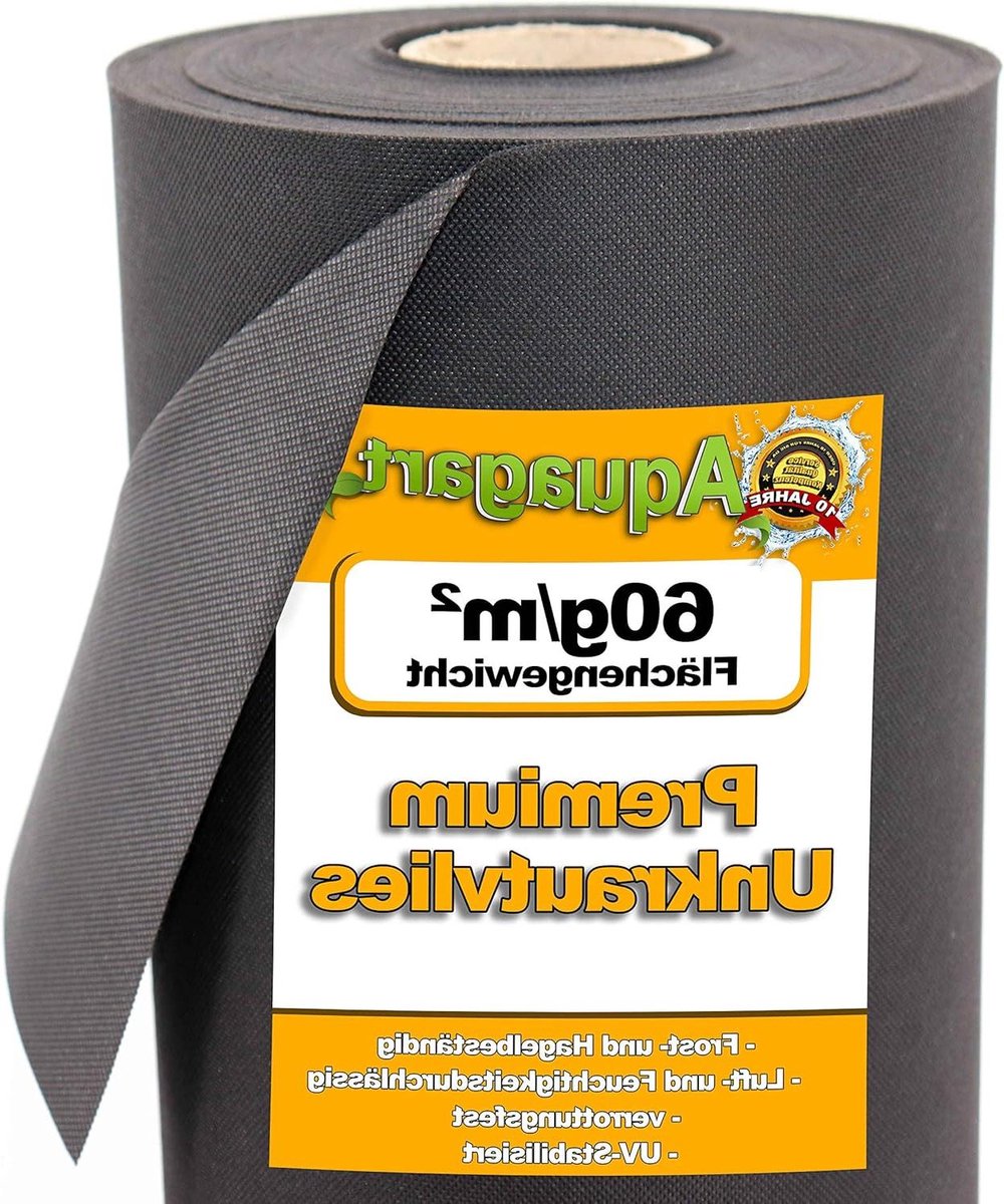 Onkruidvlies Tuin - Bodemdoek Mulchfolie - Onkruid Vrij Houden - Licht en Water Doorlatend - 32m² 1.6m Breed - Zwart