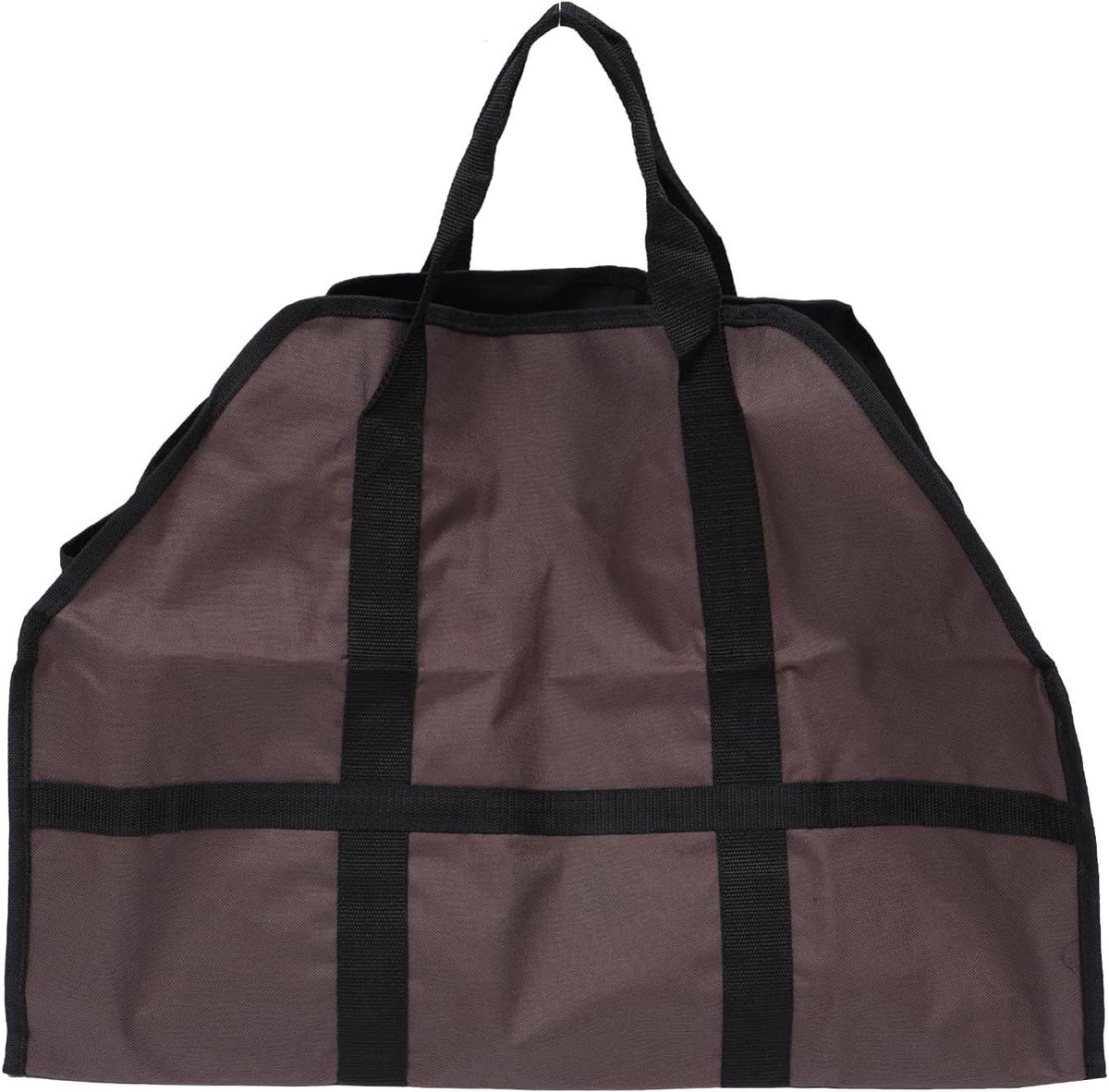 Brandhout Draagtas - Opbergtas Haardhout - Haardhout Transport - Waterbestendig Oxford Materiaal - 61 x 41.5 cm - Khaki