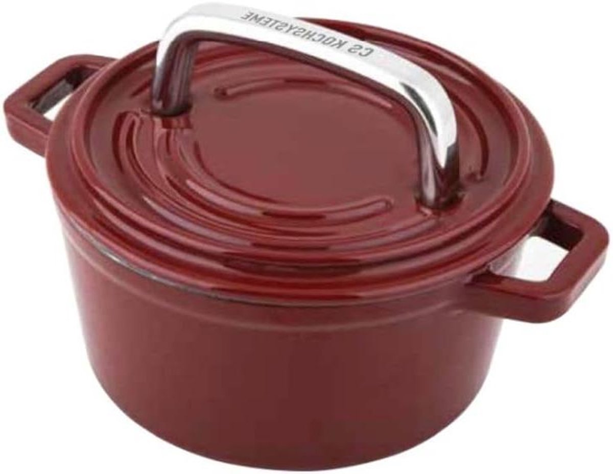 Steelpan Kookpan Sauspan Sausen Maken Gietijzer PronamelPlus Ø14 cm Zwart