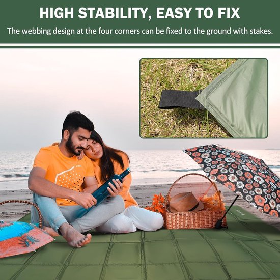Opvouwbare Campingmatras Isolatiemat Lichtgewicht en Waterdicht — afbeelding 2