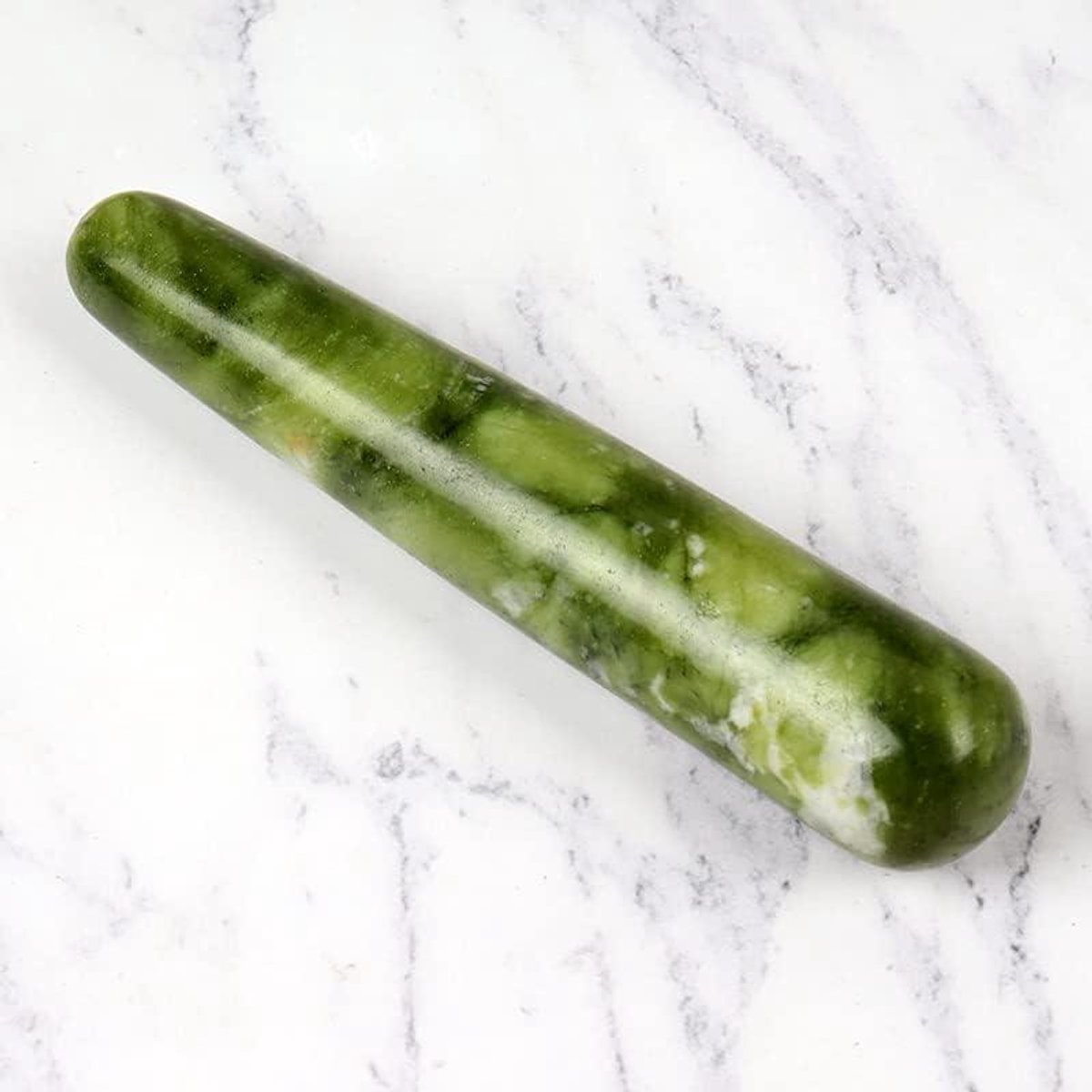 Kristallen Yoni Wand - Gua Sha Steen - Persoonlijke Verzorging - Natuurlijk Materiaal - 110mm Lengte - Roze