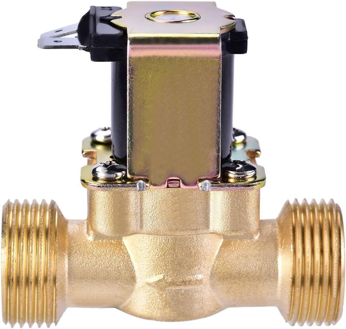 Elektromagnetische Klep - Solenoïdeklep Water - Waterleiding Automatiseren - Normaal Gesloten - 3/4 Inch - Messing
