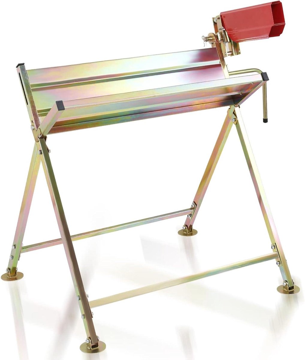 Inklapbare Zaagbok - Houtbok Kettingzaag - Brandhout Verwerken - Robuuste Metalen Constructie - 150 kg Draagvermogen - Goud